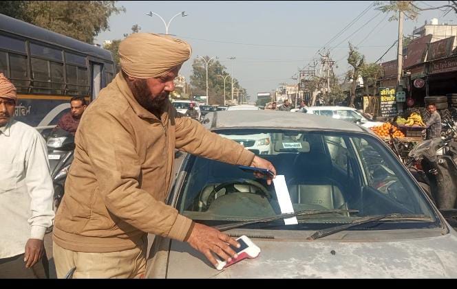 Traffic Police Rajpura started e-challan